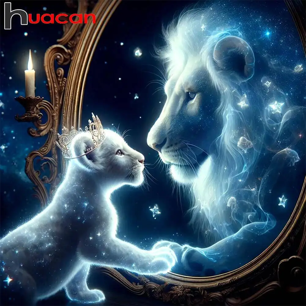 Huacan-pintura de diamante de perro Animal, recién llegados, mosaico de diamantes, arte de Mirroe de dibujos animados, decoración del hogar, regalo artesanal, imágenes de diamantes de imitación
