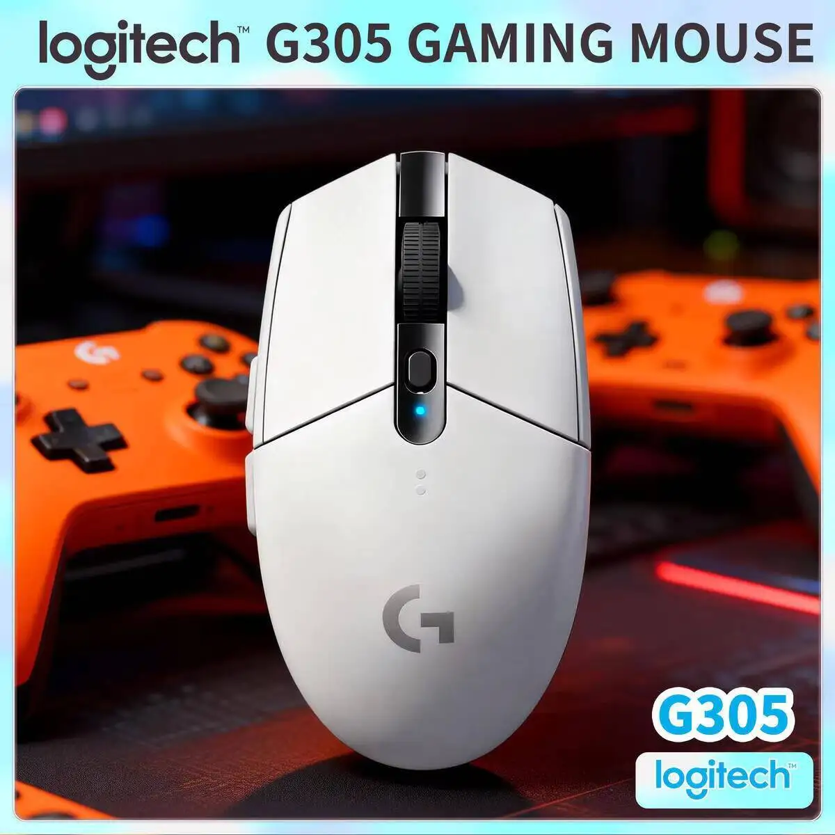 

Игровая мышь Logitech G305 LIGHTSPEED, 12000 DPI, 6 программируемых кнопок, легкая (91 г), удобная для путешествий