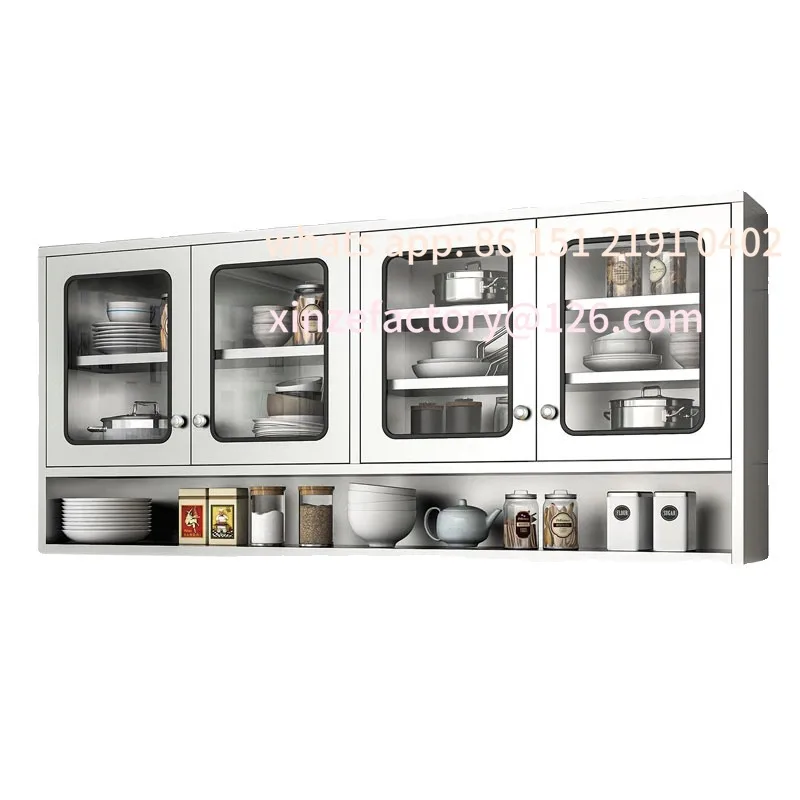

Customizable stainless steel kitchen cabinet cabinet wall-mounted cupboard kitchen cabinet wall locker bathroom