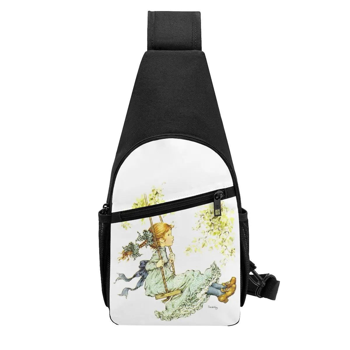 Sarah Kay Swing Girl Chest Bag Men Sling Crossbody Backpack Chest Bag Traveling Hiking Daypack Shoulder Bag