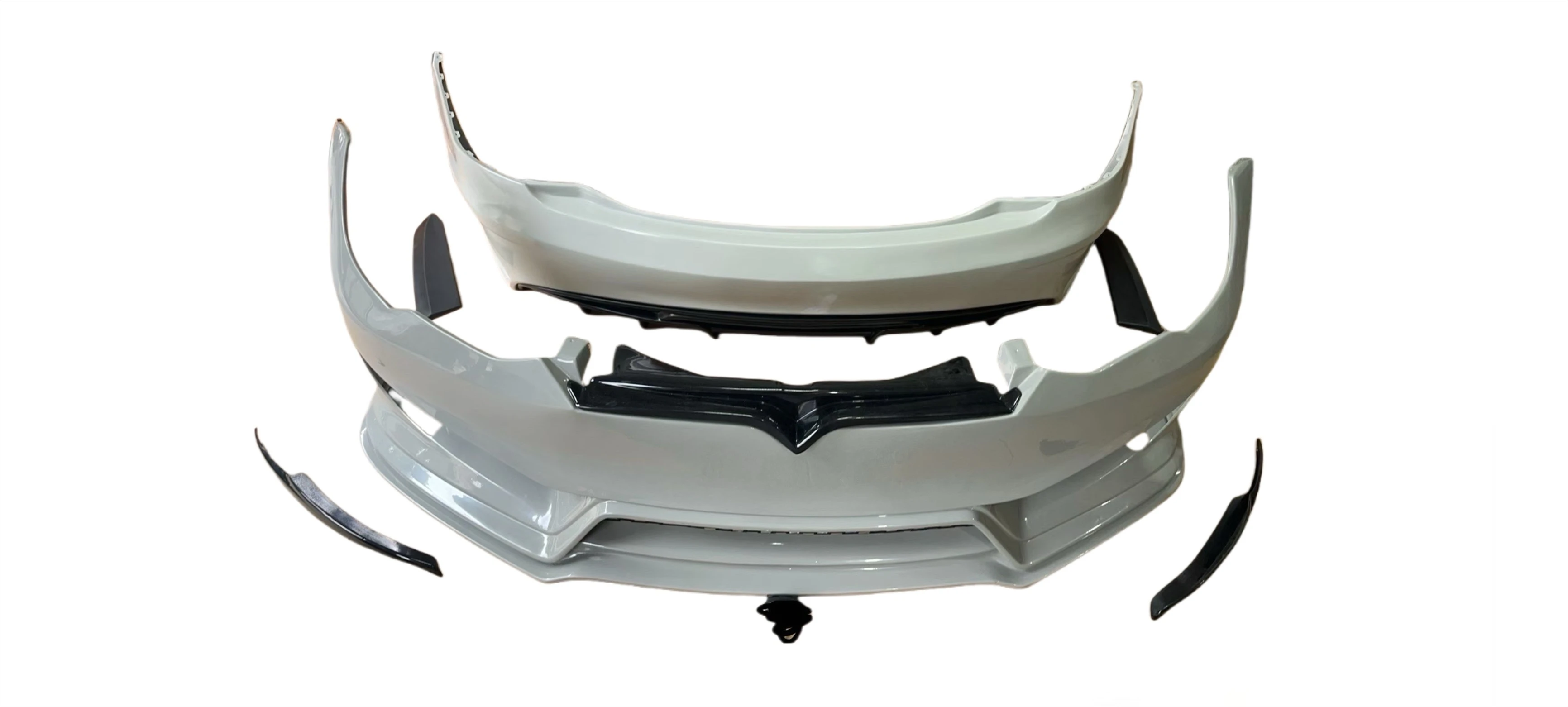 for Auto Parts PD Style Body Kit Abs Material for Tesla Model s PD Front and Rear Bumpers Hood Diffuser Spoiler Body Kit