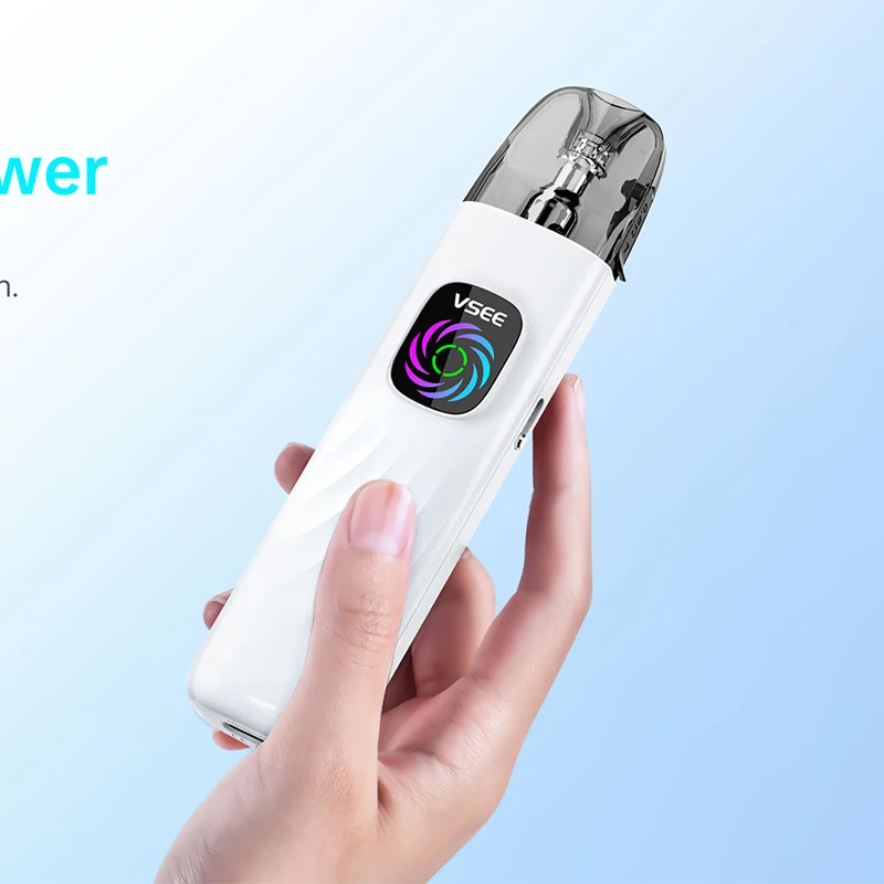 الأصلي Hellvape Vsee مجموعة واحدة قلم Vape 2 مللي نظام جراب فارغ تعبئة علوية 1000mah 30 واط شاشة ديناميكية 0.8ohm شبكة لفائف السجائر الإلكترونية #5