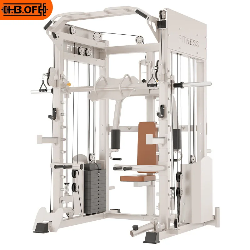 Flying Bird Longmen Fitness Equipment Home Smith Comprehensive Trainer Multi functional One Piece Bed Press Squat Stand