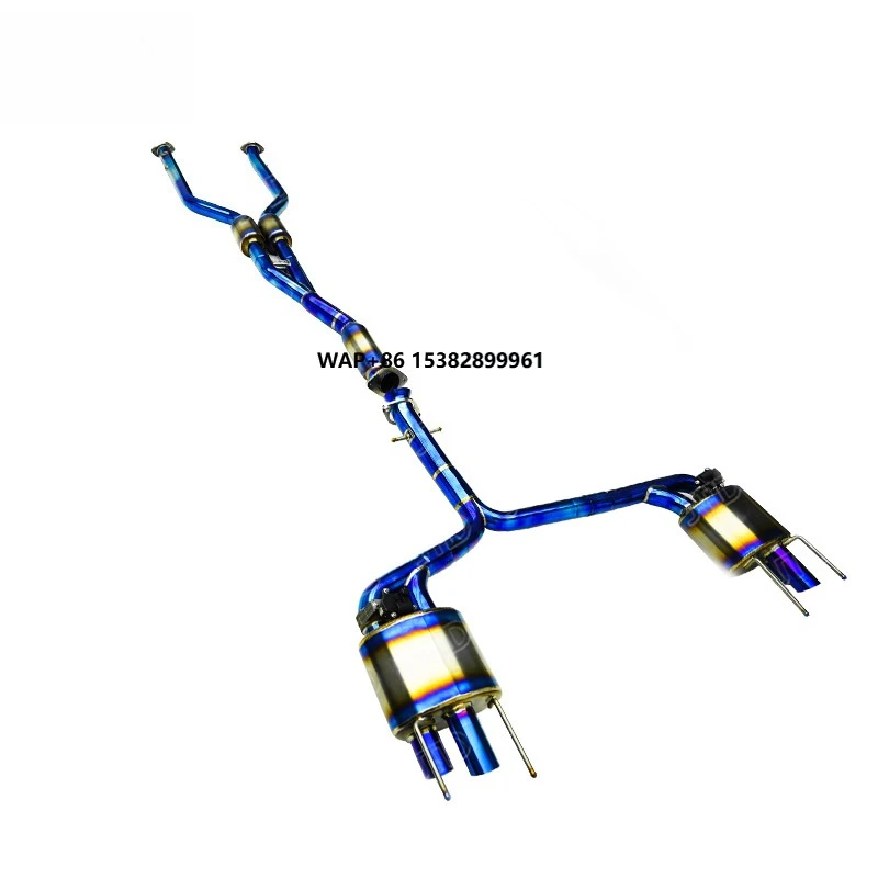 JTLD Factory Price Titanium Catback Exhaust Pipe for ISF 5.0L V8 2008-2013 Valvetronic Catback Valved Muffler