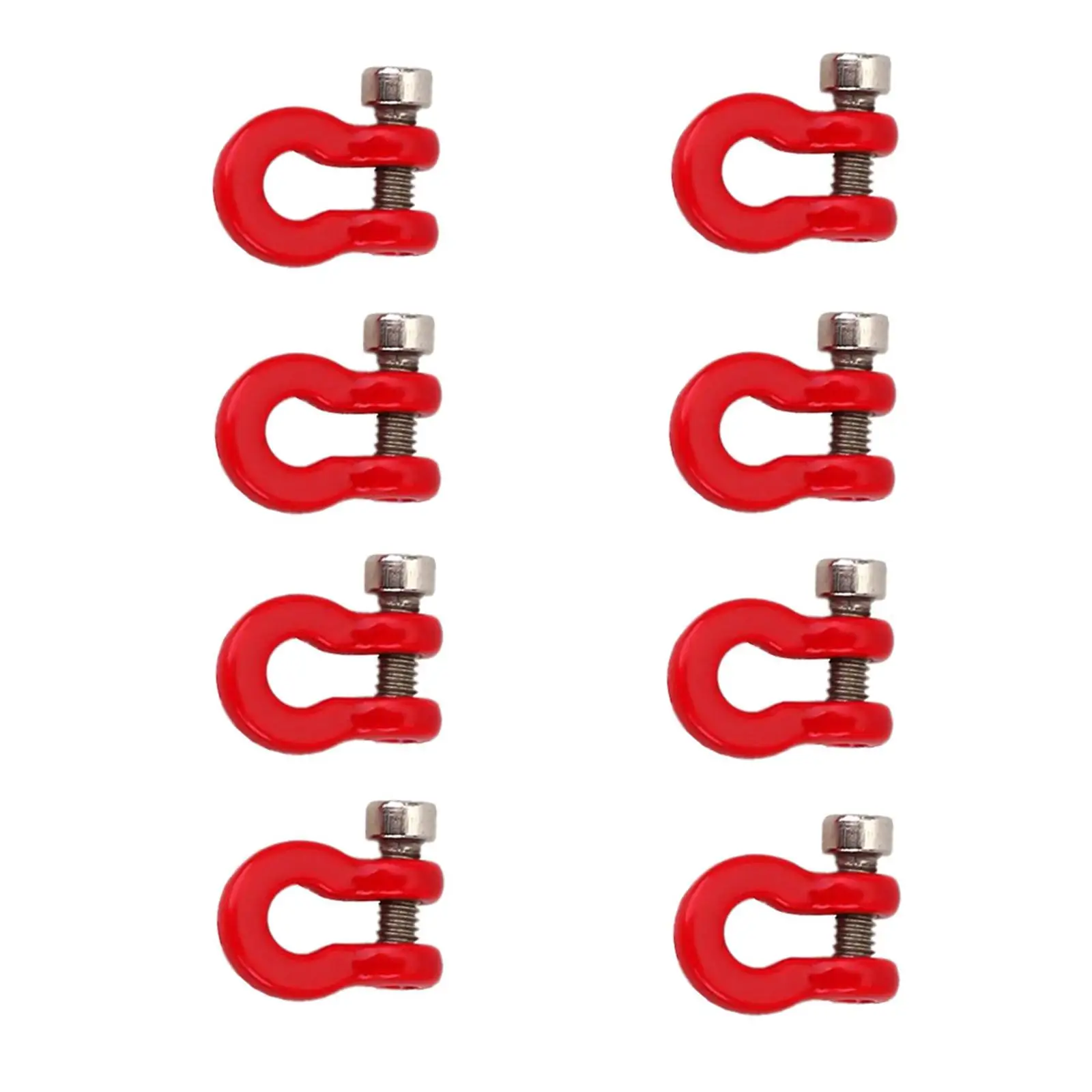 RC Trailer Tow Hook Metal D Rings Tow Shackle for Axial SCX0081 1:24