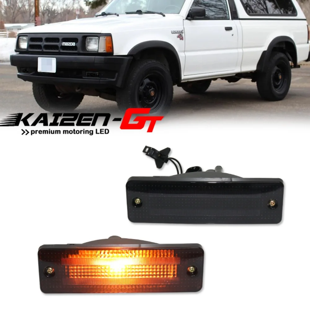 

Car Amber LED Front Bumper Turn Signal Blinker Lights For Mazda 323 1986-1989 626 1983-1987 & B2000 B2200 B2600 Truck 1986-1993