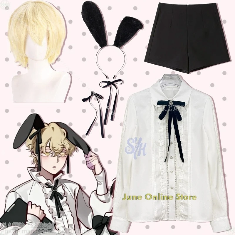 Halloween Dress up Uka Cosplay ALIEN STAGE 3Anniversary café Activityl Anime Kodona Costume Classic Lace Shirts disfraz adulto