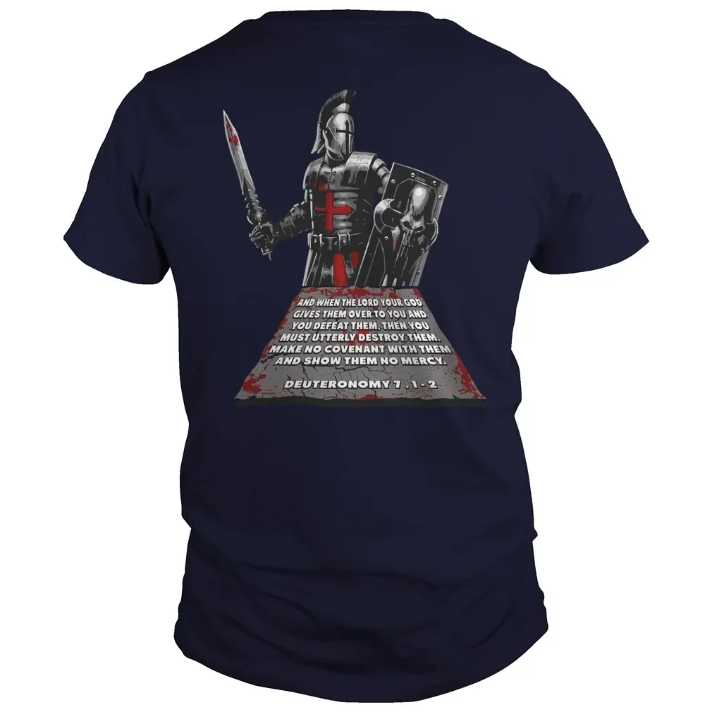 The Crusader Knights Templar T-Shirt 100% Cotton O-Neck Short Sleeve Summer Casual Mens T-shirt Streetwear