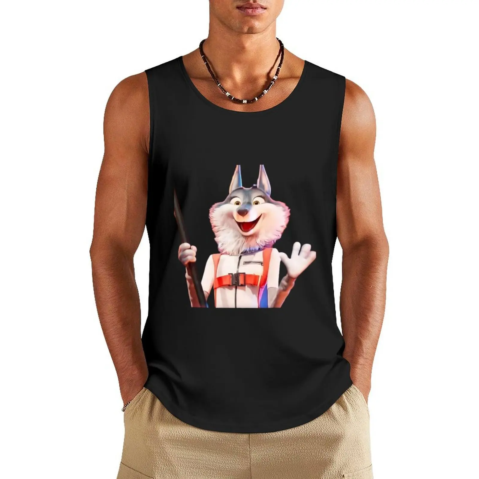 

Porsha Crystal Tank Top Men's summer clothes 2025 sleeveless sleeveless shirt man gym