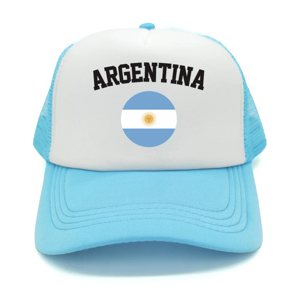 Gorra de béisbol con bandera de Argentina para hombre y mujer, ajustable, para adultos, gorras de camionero con diseño de Argentina, gorras de verano con cierre a presión, de malla, regalo para papá