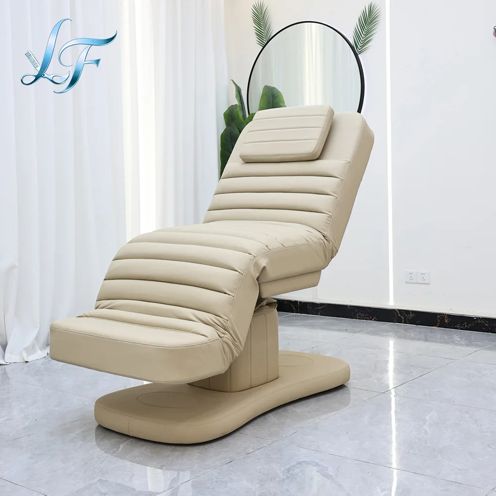 

Premium 3 Motors Luxury Reclining Massage Bed Professional Tattoo Facial Eyelash Grafting Care Bed For Beauty Salon Use