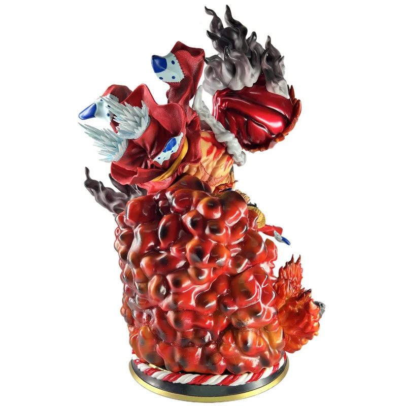 One Piece GK Wano Kimono Luffy Figure Gear 4 Gomu Gomu No Kong Organ 50cm Height 1/6 Statue Anime Model Figurine Collection Toy image 2