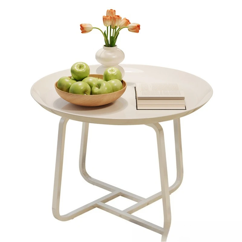 

Small coffee table, sofa side cabinet, round table, simple household mobile bedside tables, small apartment wooden tables