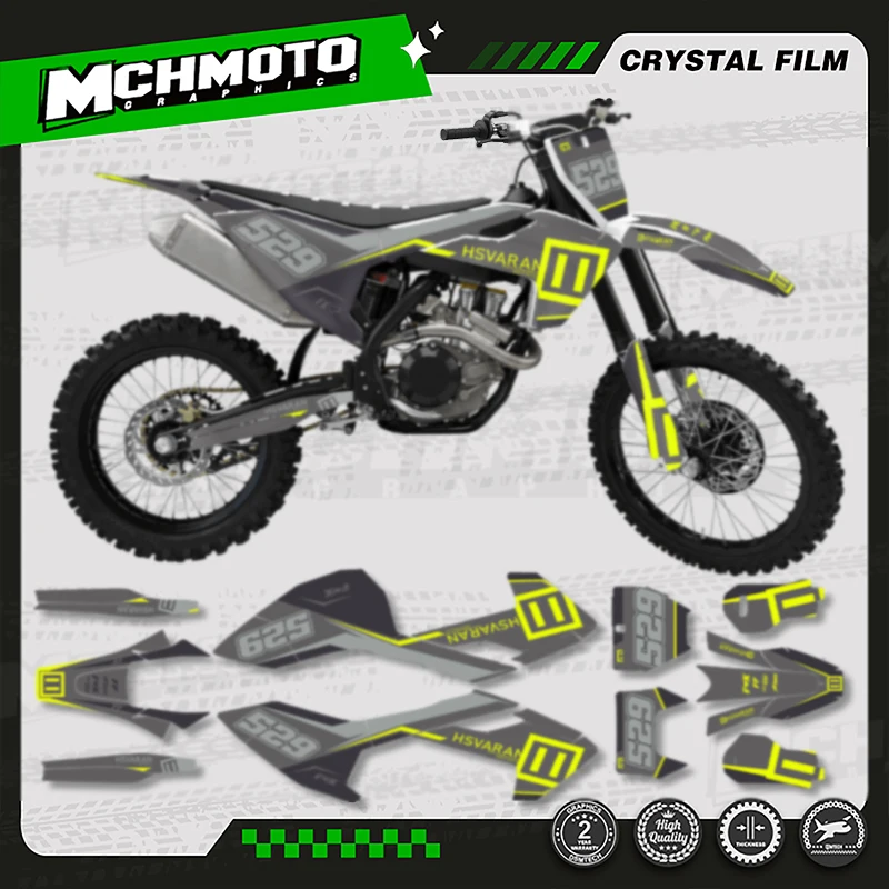 

MCHMFG Motorcycle Graphics Decals Sticker Kit DECO for Husqvarna TE FE150 200 250 300 350 400 450 2017 2018 -19 TC FC 16-18 001