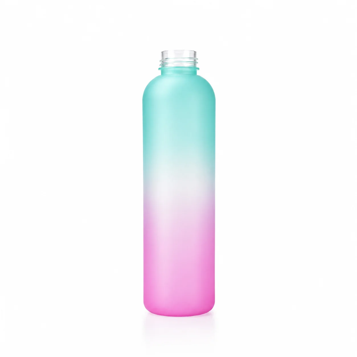 New Arrival Gradient Color 1000ml Water Cup Outdoors Sports Water Bottle Frosted Plastic Space Cup Large Capacity Tumbler
