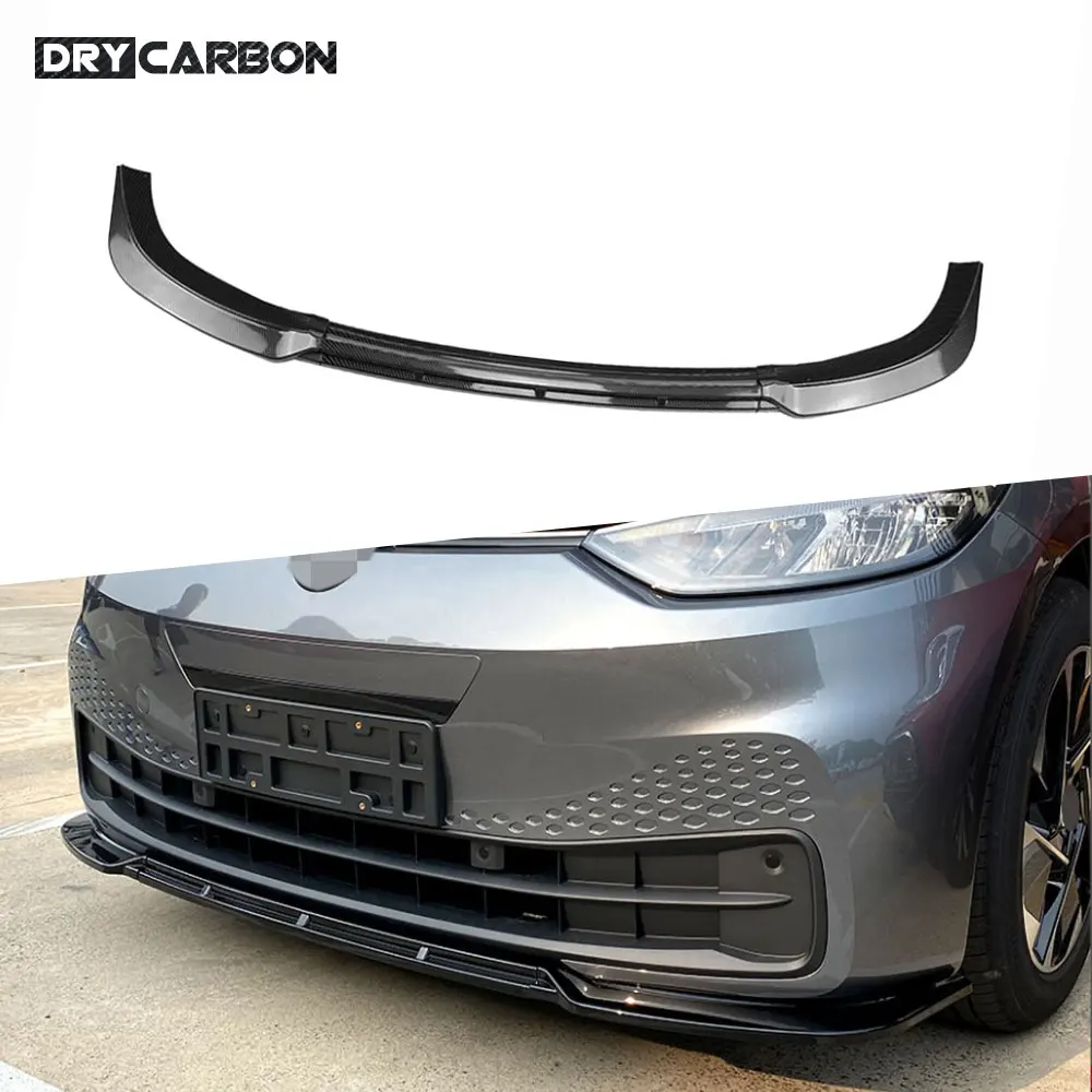 

Front Bumper Lip Chin Spoiler Body Kits for Volkswagen ID.3 2019-2022 ABS Black Material Bumper Guard Car Styling Accessories