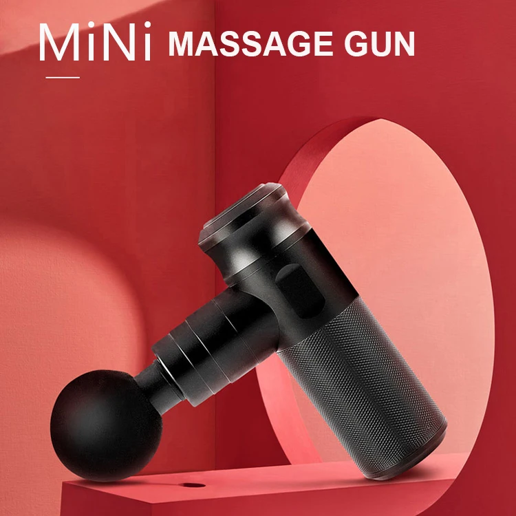 Low noise cordless sports aluminium alloy muscle massage fascia gun