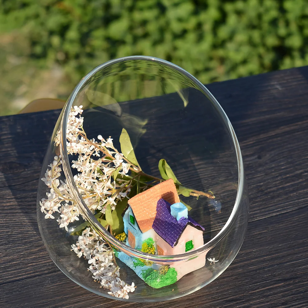 

3Pcs Micro Landscape Ecological Bottle Glass Cut Vase Suitable for Small Plants Succulent Vase Decorative Bottle Ornament