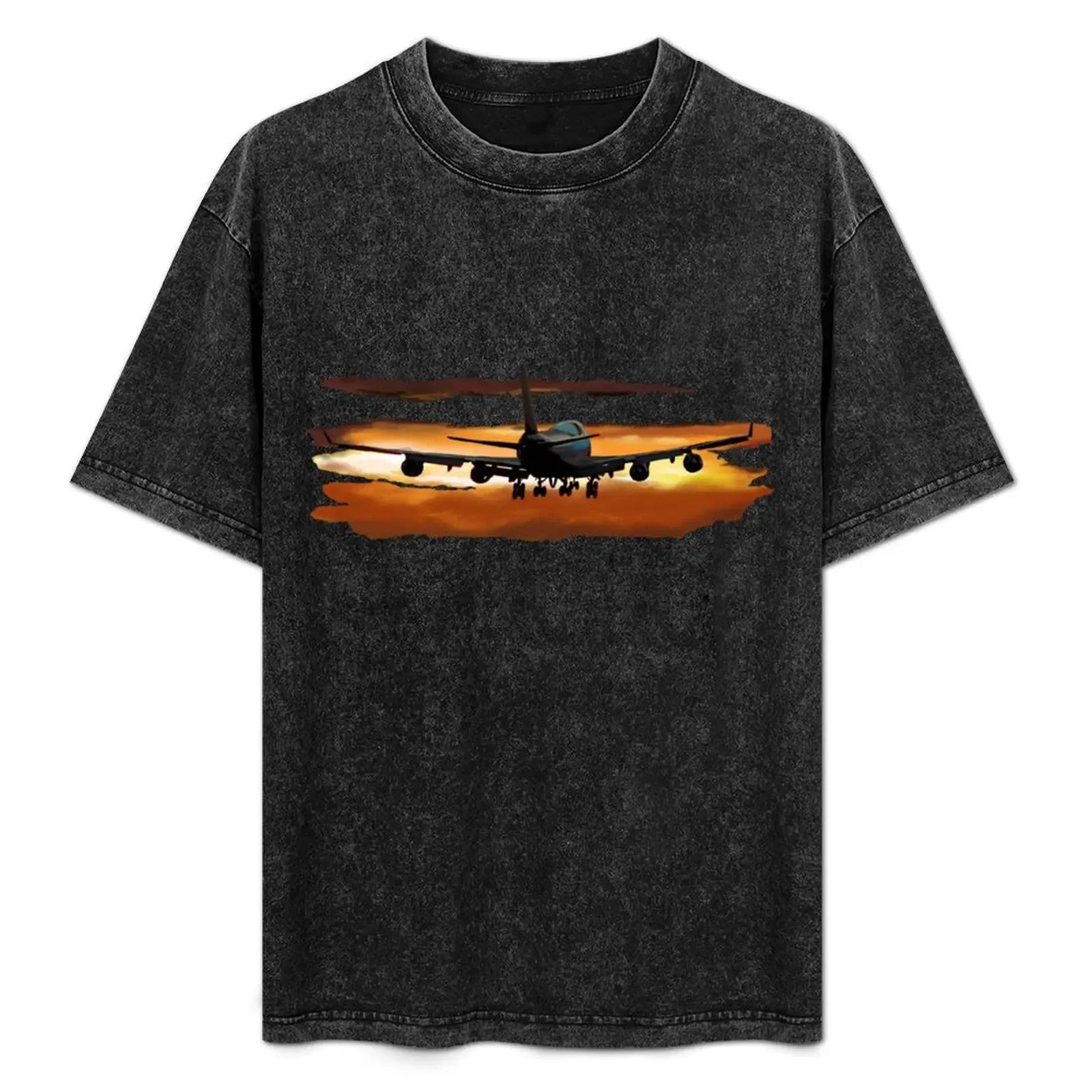 

passenger aircraft T-Shirt funny shirt cotton anime tshirt cotton graphic tees mens graphic t-shirts hip hop