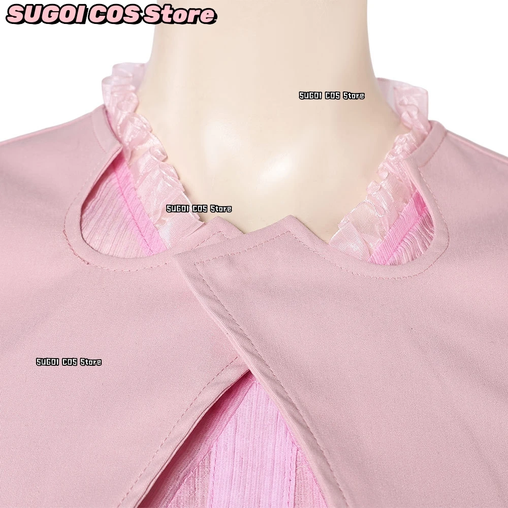 Glinda Cosplay Witch Uniform Magic Suit Anime Movie Role-playing Pink Lolita Dress Wig Accessory Halloween Party Woman costume