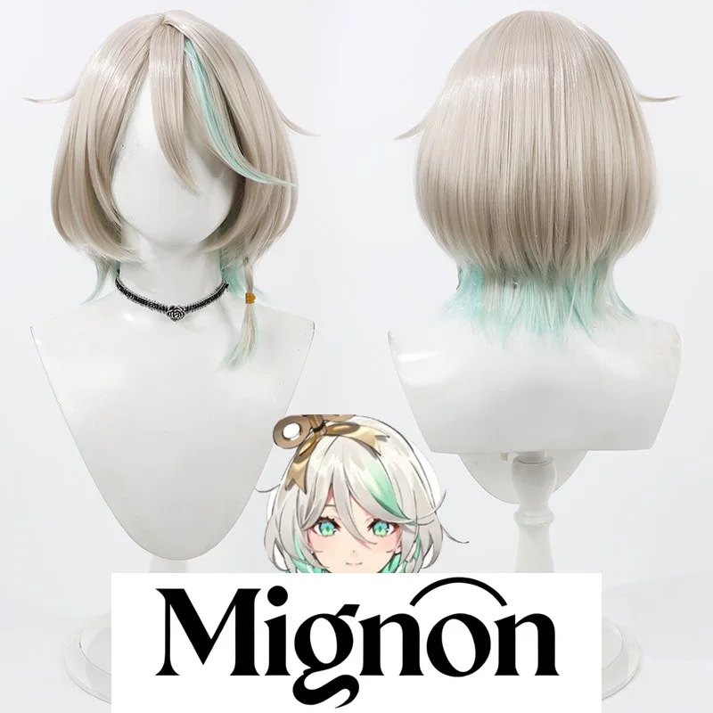 

Парик для косплея VTuber Cecilia, разноцветные блики, силиконовая кожа головы, подарок на Хэллоуин