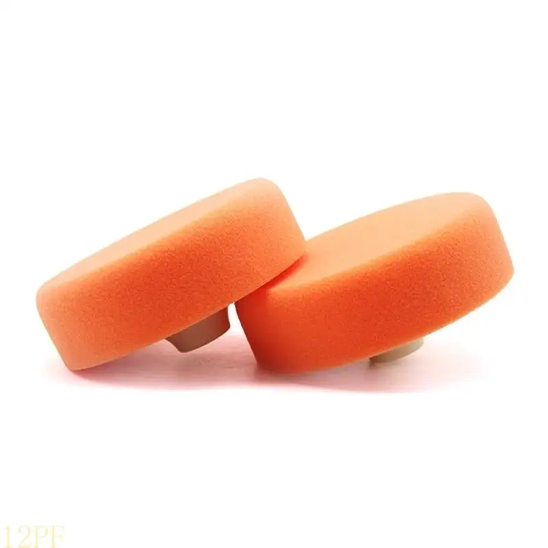 

12PF 3Pcs 6Inch 150mm Buffing Sponge Head Mop Pads 14mm Thread Sponge Soft Foam Buffing Pads for Car Polishing Buffing Tool