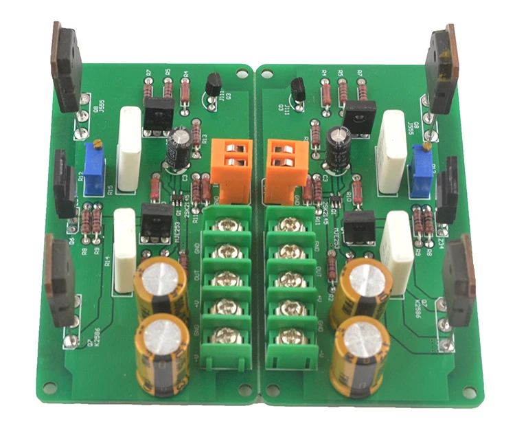 Assembled 2 pcs A30 Pure Class A High-current Mini HI-FI Amplifier Board (2 channle) 30W+30W