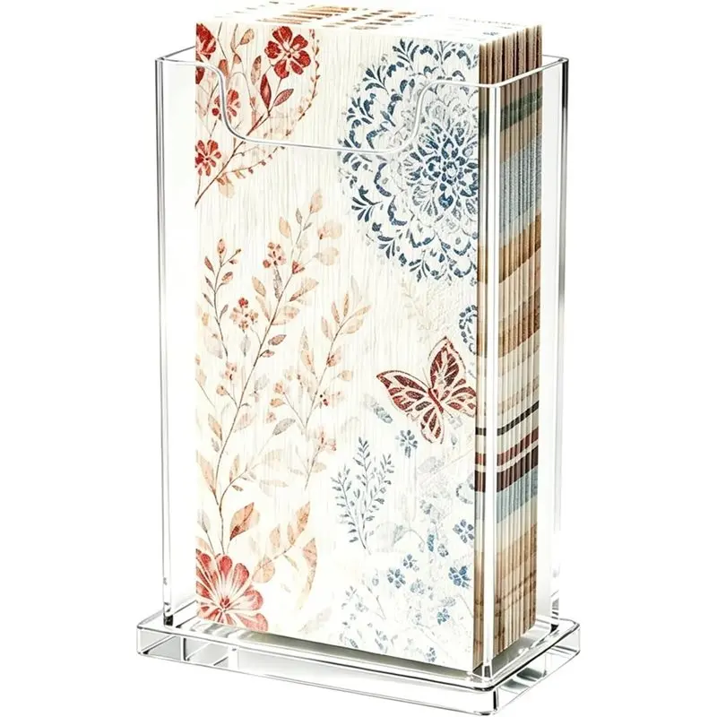 ABWR-Narrow Acrylic Napkin Holder For Bathroom, 5.1