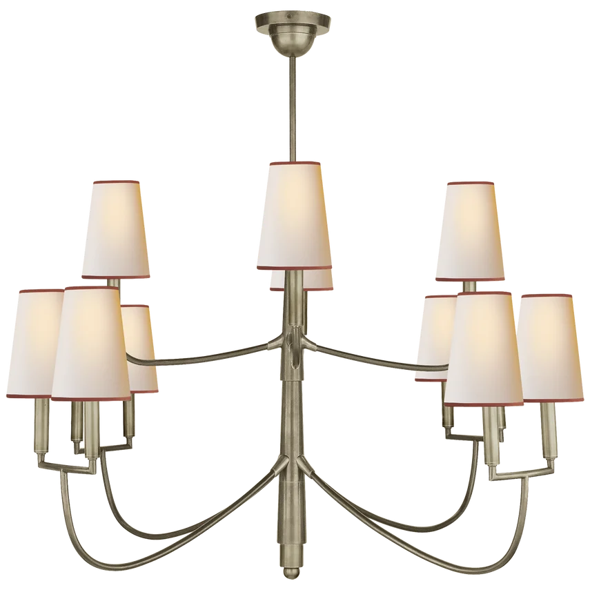 YH Custom Retro Vintage Dining Room Antique Large Antique Brass Black Suitable Hanging Lamp Led Kitchen Chandelier Pendant Light view 5