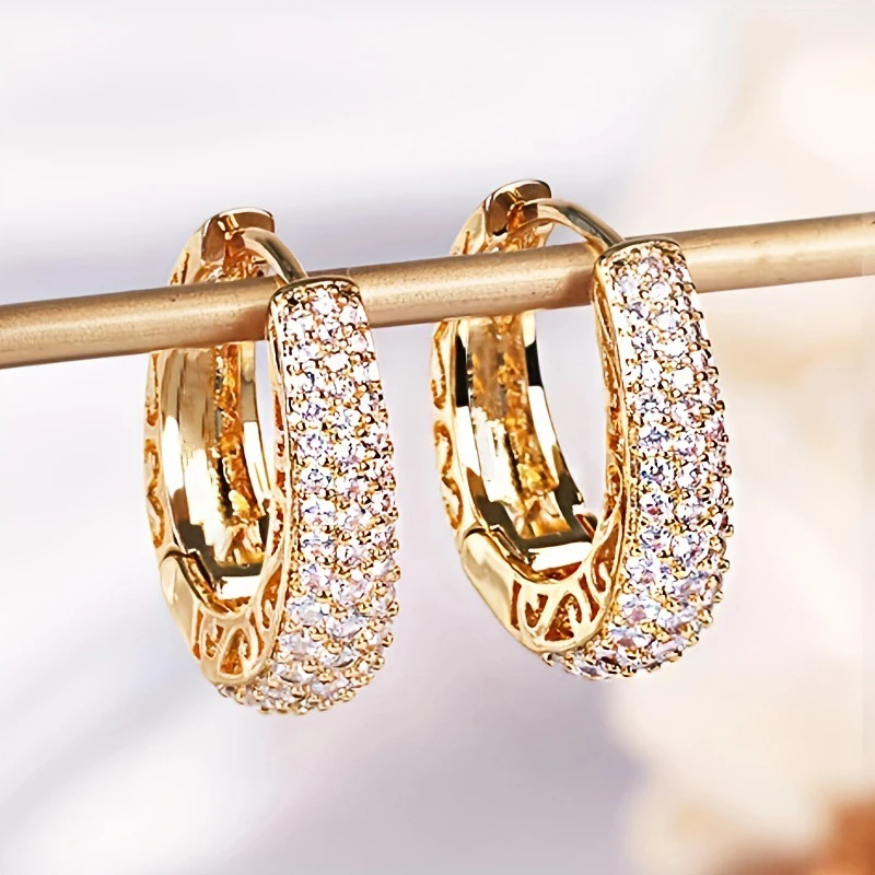 Boho High-end Zircon Decorative Earrings Suitable For Women To Wear Fashionable Jewelry For Summer Travel