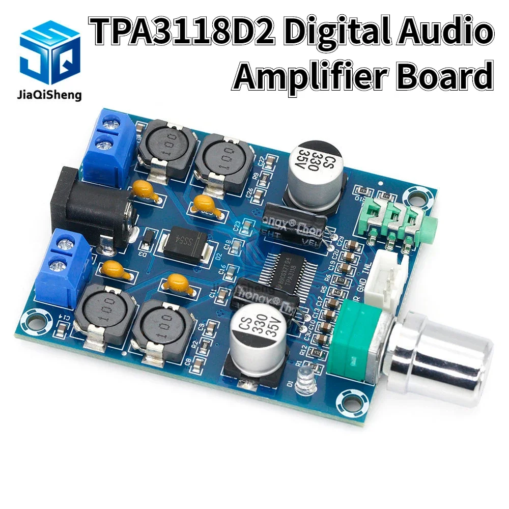 TPA3118D2 Digital Audio Amplifier Board Dual Channel 45Wx2 Stereo HIFI Speaker Volume Control Sound Board High Power Subwoofer