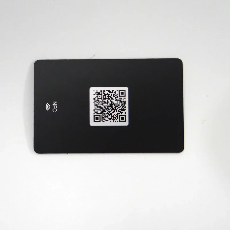 

custom，custom,NFC CHIP 213 / 215 / 216 Hidden NFC Metal Business Card with variable qr code and logo