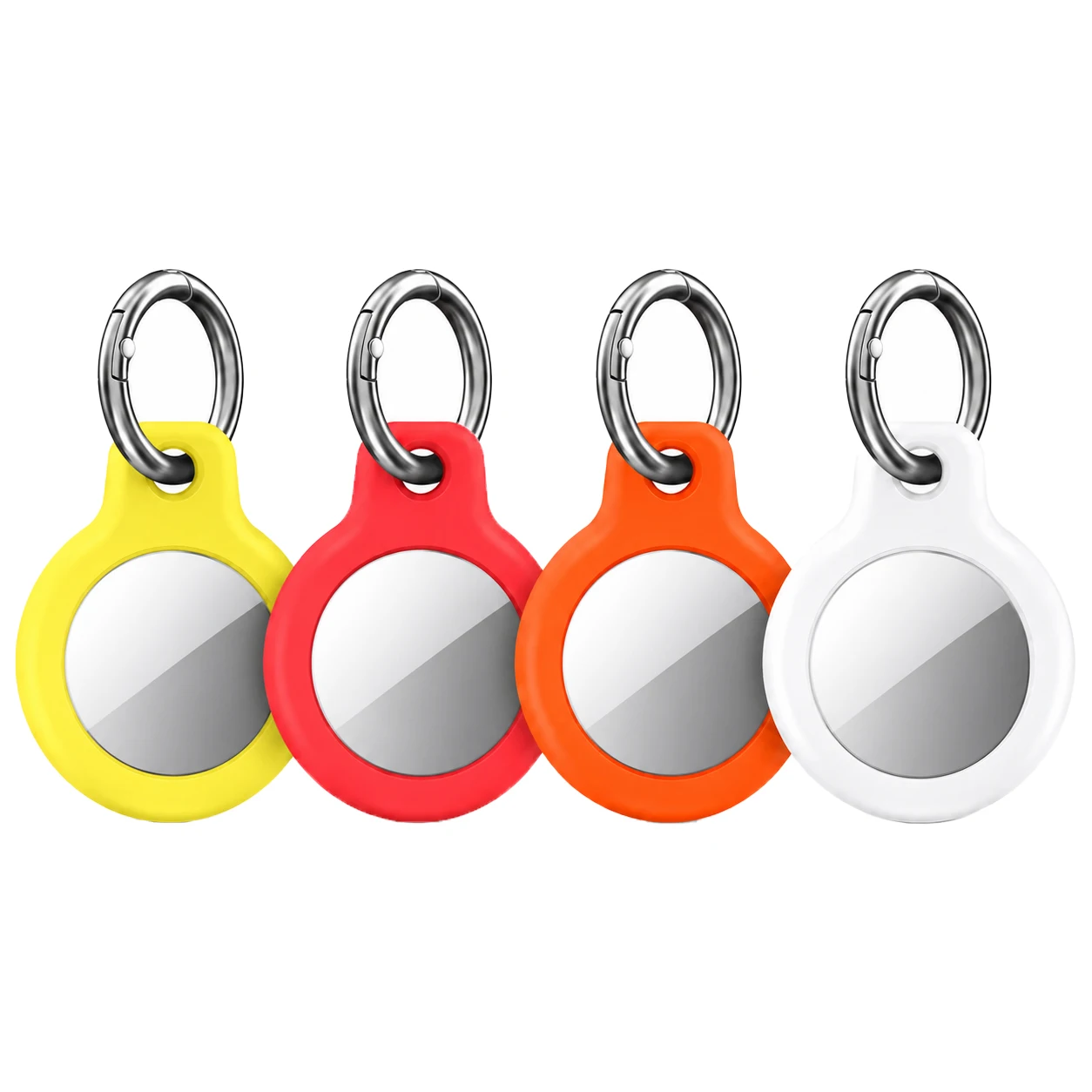 For Apple AirTag Holder Soft TPU Keychain Cover For Apple Ai