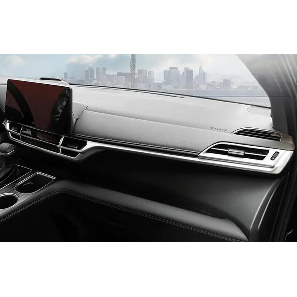 For Toyota Sienna 2021 2022 2023 Car Co-pilot Glove Box Control Dashboard Trim Cover ABS Plastic Decoration Accessories Stickers - view 2