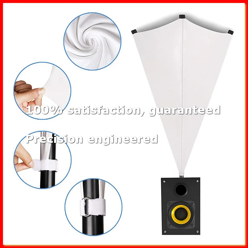 ●Universal Dj Light Speaker Stand Cover Double Sided Tripod Stand Skirt Scrim Cover Stretchable Material,1Pcs