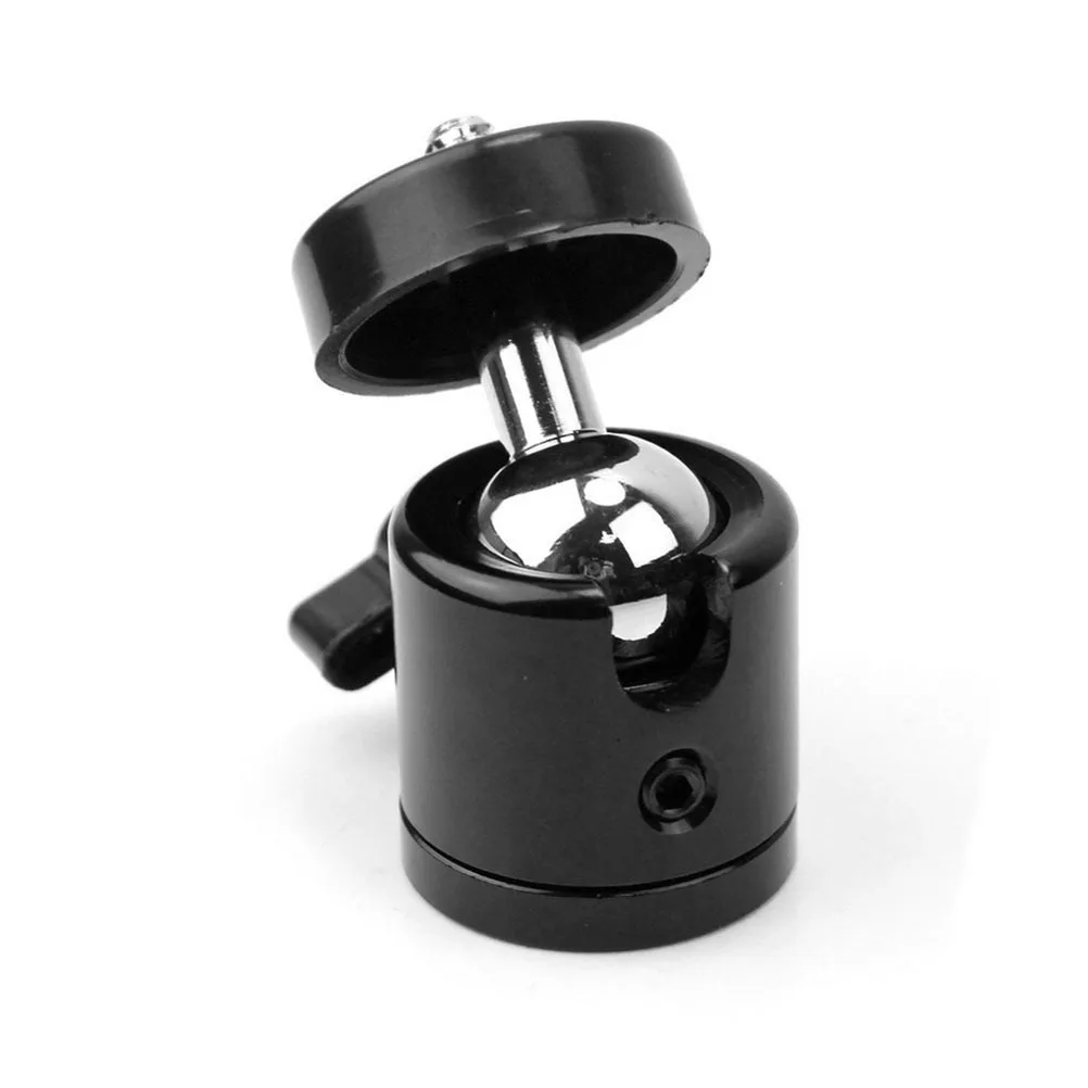 

Black Mini Tripod Head 1 4 Thread 25kg Load 360 Degrees Smooth Movement Camera Camcorder Compact Mini Tripod Head
