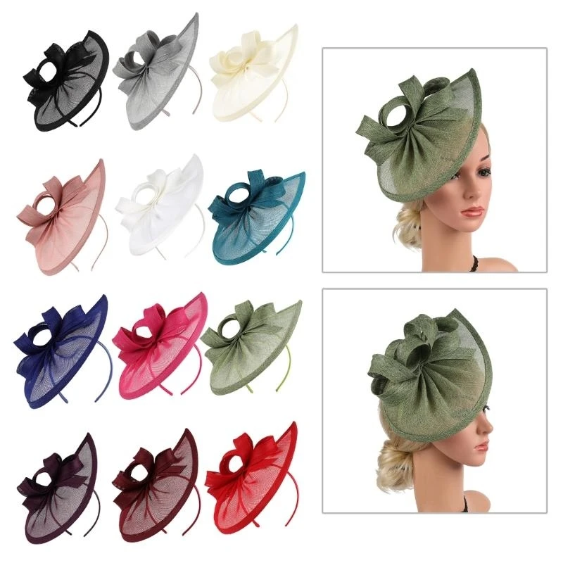 

Q5WE Casual Mesh Hat with Wedding Charm Fabric Headwear for Sports and Travel
