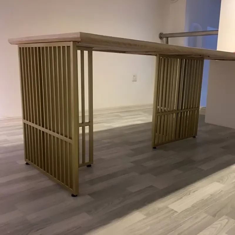 T-shaped Modern and Simple Style Foldable Iron Table Leg Bracket for Dining Office Coffee Tables
