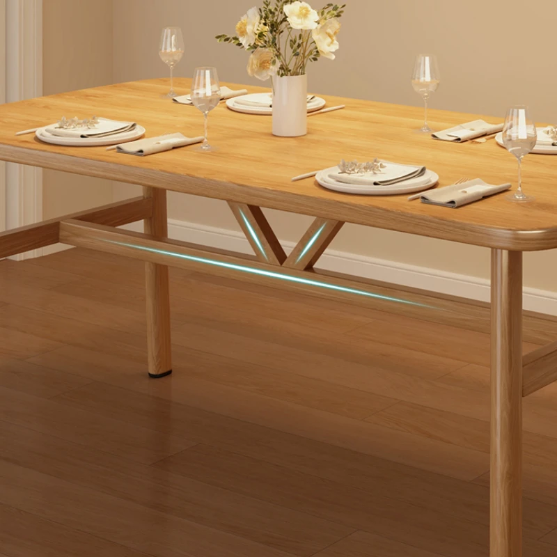 Tavolo da ristorante europeo in legno Reception lounge Comodo tavolo da pranzo per adulti Estetica di alta qualità Muebles Mobili per ufficio