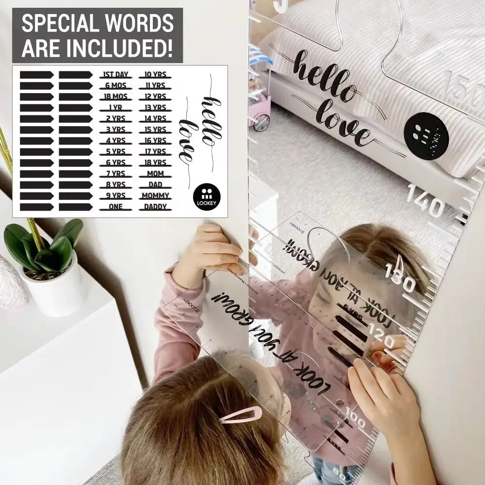 acrylic-puzzle-mirror-growth-chart-foldable-design-full-body-mirror-mirrored-growth-chart-wall-decoration-firm-secure-paste