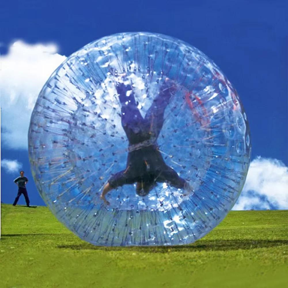 Aufblasbarer Rollball aus PVC/TPU-Material, aufblasbarer Zorb-Ball, menschliche Größe, 3M Zorbing-Ball für Spiele im Freien, günstig