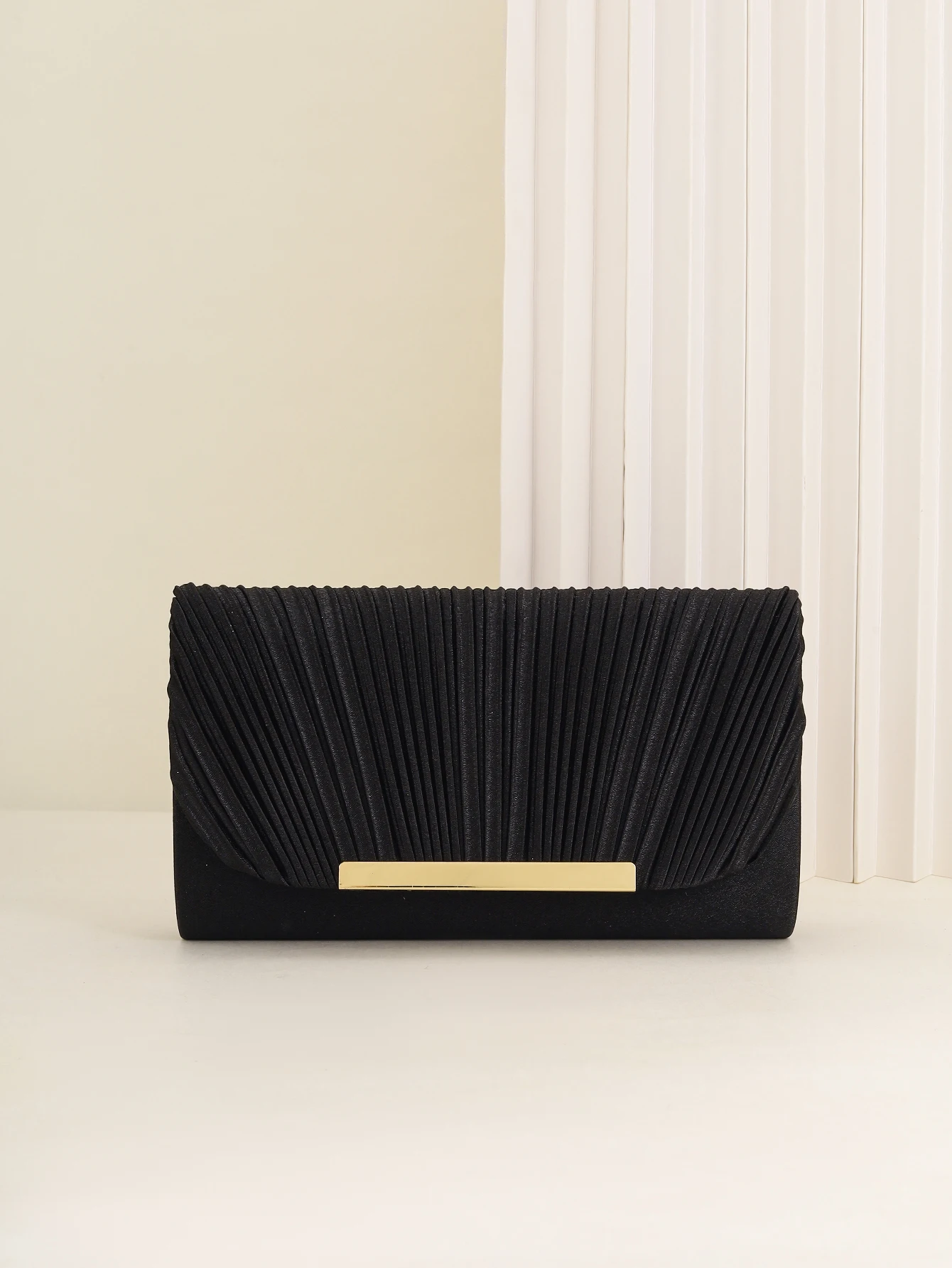 Damen-Abendtasche, Neue Kleine Quadratische Tasche mit Kette, Plissee-Design, Geeignet für Partys, Hochzeiten, Bälle, Bankette – Detail 13