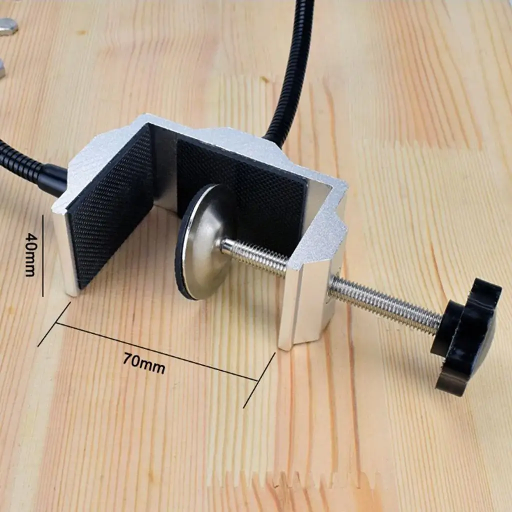 PCB Circuit Board Holder Adjustable Moving Soldering Third Hand Steel Base Tool for Electronics Repair