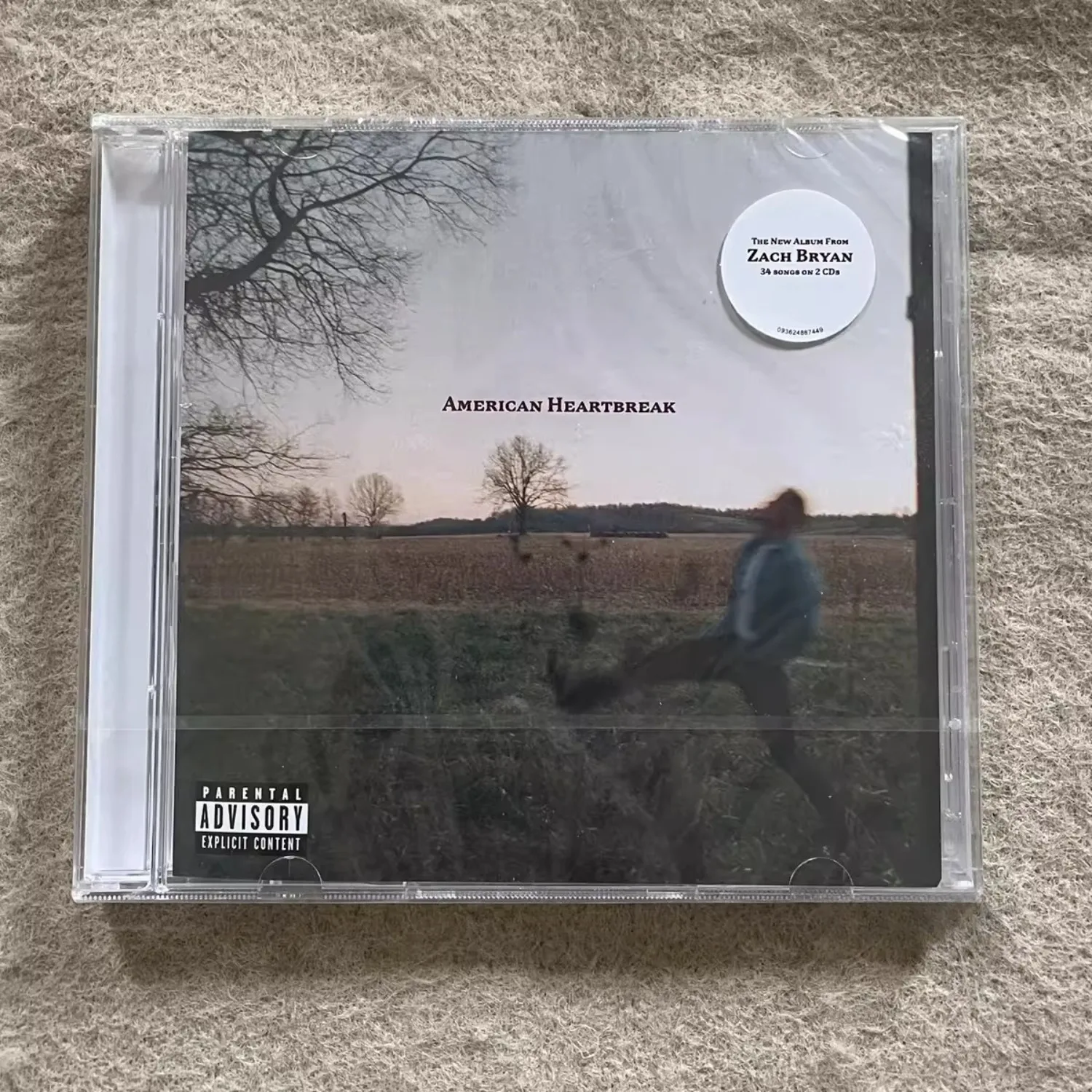 

Zach Bryan American Heartbreak CD Country Music Album Authentic Vocal Style Emotional Storytelling for Country Music Fans