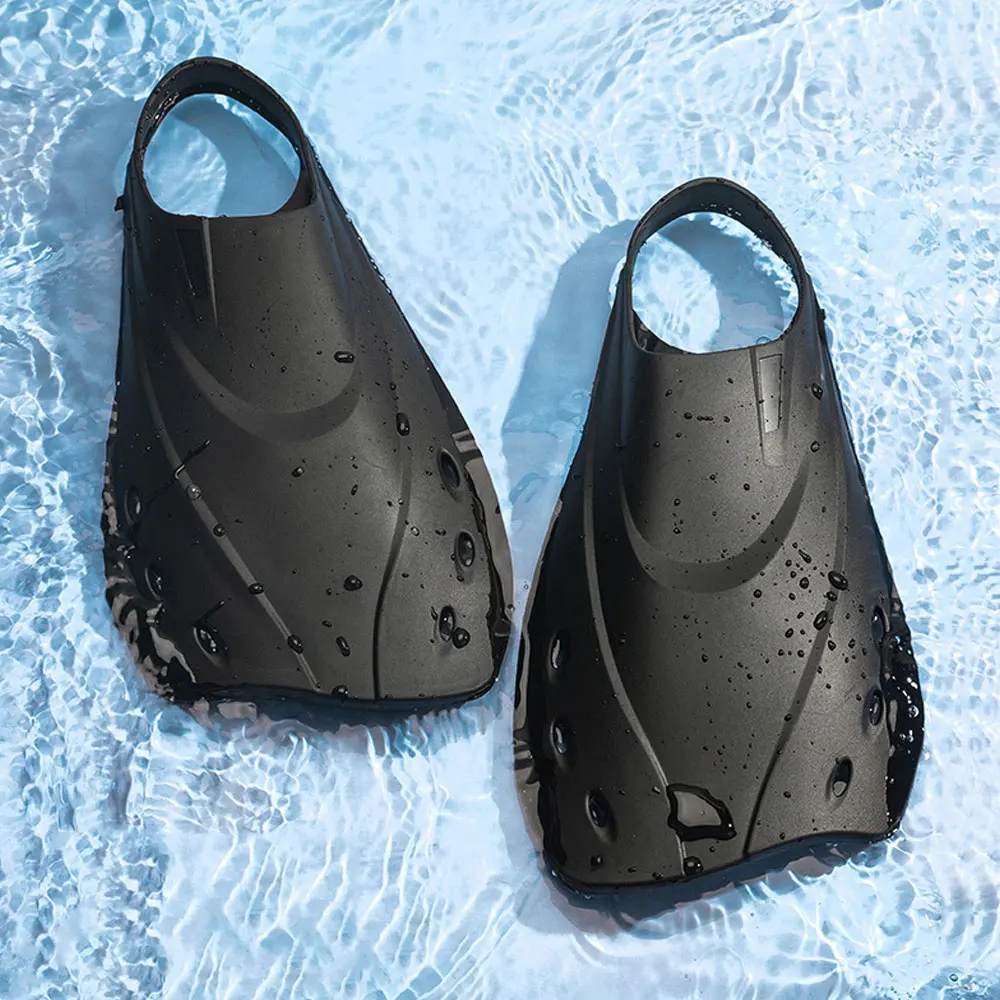 Professional Adult Snorkeling Fins TPR Swimming Training Shorts Fins Diving Sports Equipment E298