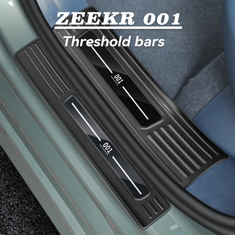 

for ZEEKR 001 sill strips, special stainless steel welcome protection strips in the car, anti-scratch upgrades, decorations