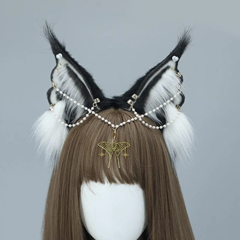 Fénits cosplay bandeau fausse oreille mignon confortable pour les vacances du festival des enfants des adultes