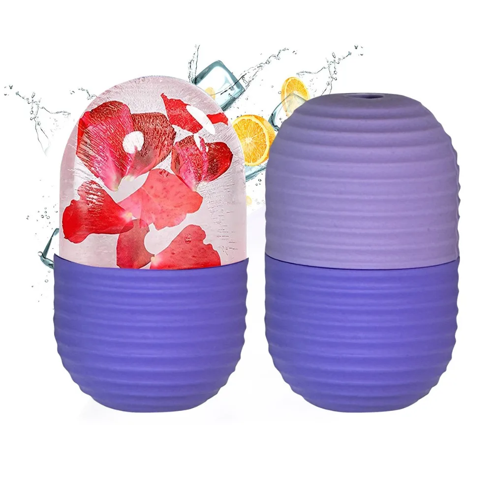 1pc New Silicone Ice Roller Face Lifting Shrink Pores Ice Facial Cube Reduce Puffiness Reusable Ice Face Roller Beauty