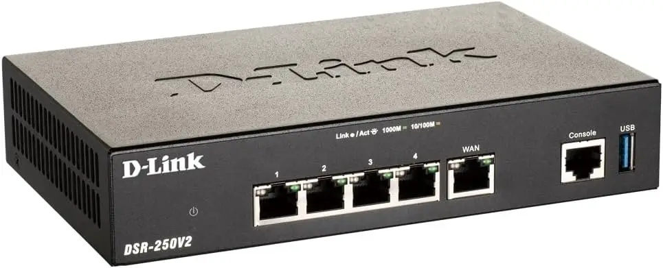 Unified Services VPN Router, 4 Port Gigabit Dual WAN Ethernet Load Balance Firewall Management Solution Mobile Broadband Support