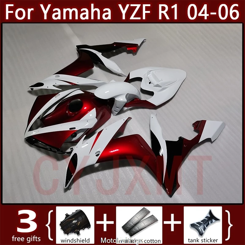 

Комплект обвесов для мотоцикла Yamaha YZF R1 2004-2006, синий, из АБС-пластика, литье под давлением